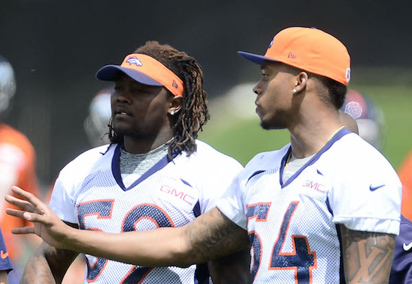 Danny Trevathan and Brandon Marshall