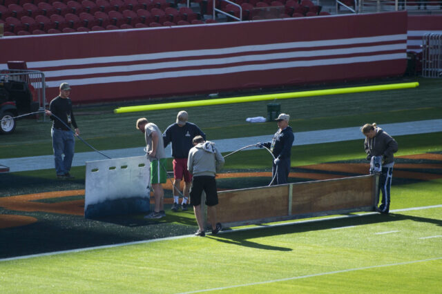 Denver Broncos end zones