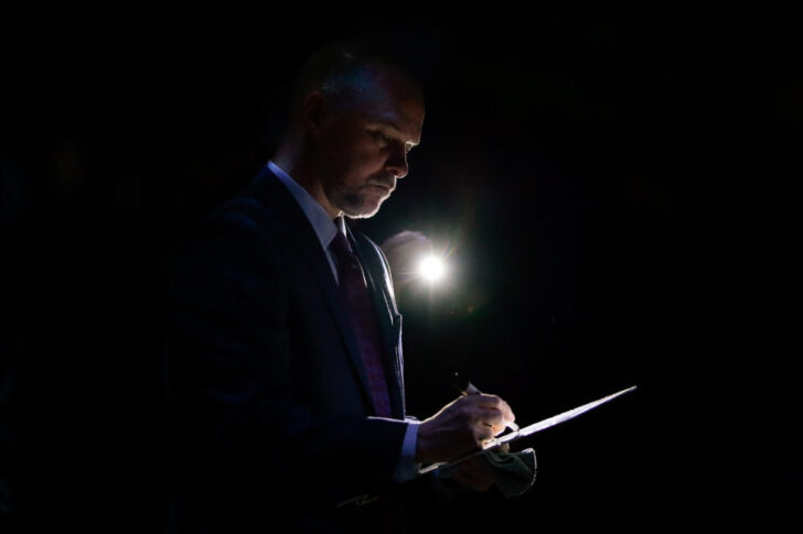 Denver Nuggets head coach Michael Malone before the game against the Houston Rockets at the Pepsi Center