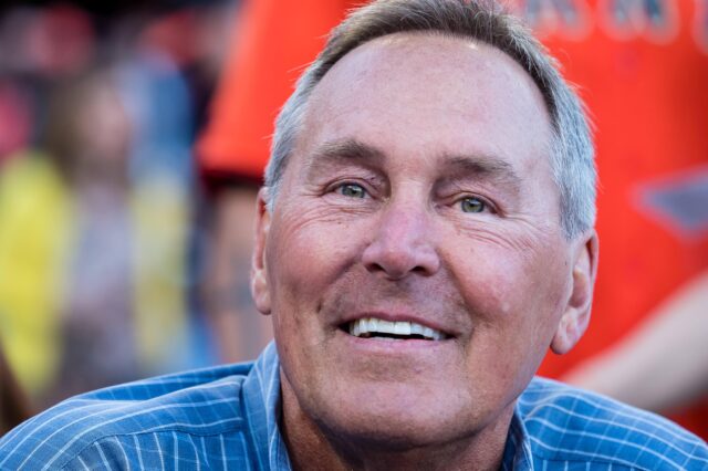 Dwight Clark at an MLB game in 2017. Credit: Kelley L. Cox, USA TODAY Sports.