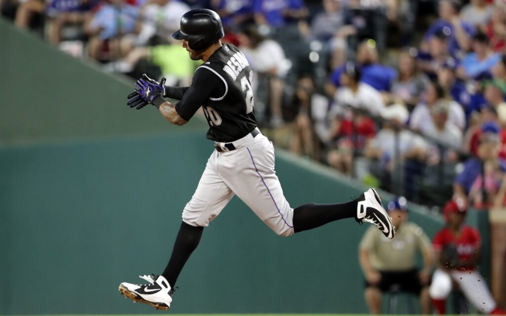 Ian Desmond trots around the bases after a home run against Texas on June 15. Credit: Kevin Jairaj, USA TODAY Sports.