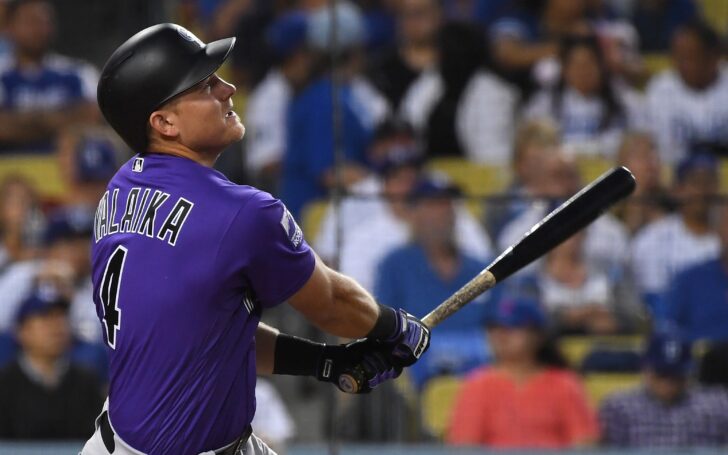 Pat Valaika's home run against the Dodgers. Credit: Jayne Kamin-Oncea, USA TODAY Sports.