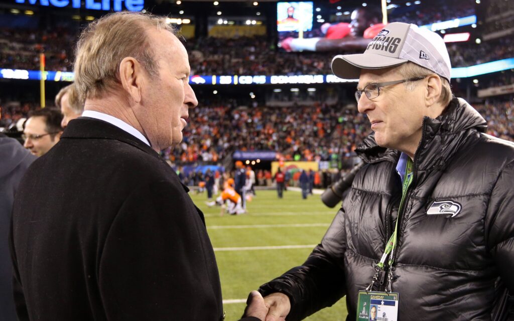 Pat Bowlen at Super Bowl XLVIII in 2014. Credit: Matthew Emmons, USA TODAY Sports.