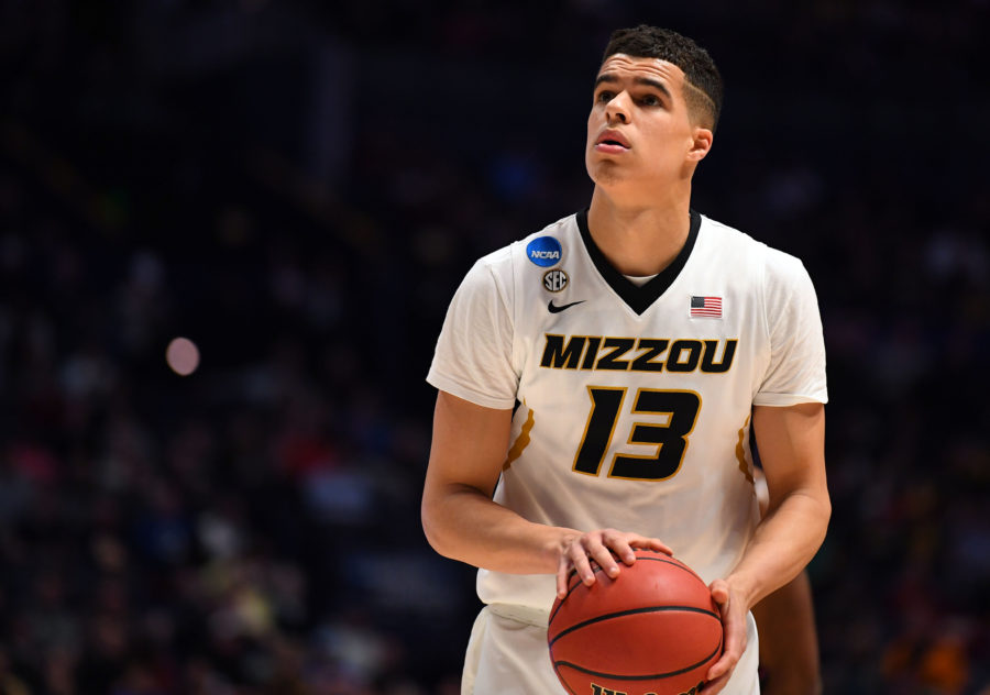 Missouri Tigers forward Michael Porter Jr. (13) shoots against the Florida State Seminoles during the first half in the first round of the 2018 NCAA Tournament at Bridgestone Arena.