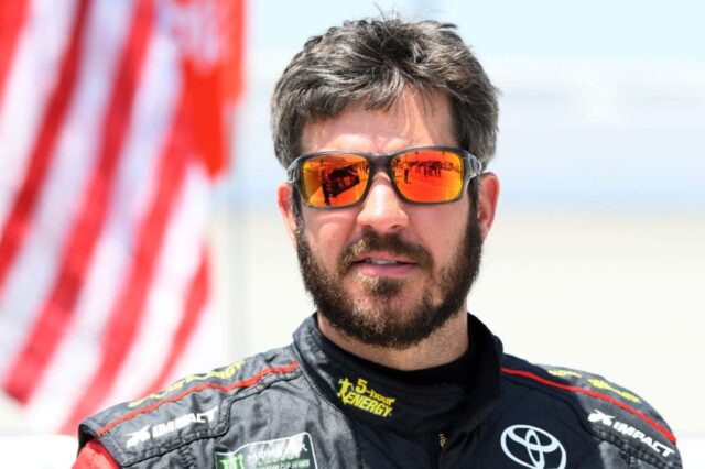 Martin Truex Jr. on July 1, 2018. Credit: Mike Dinovo, USA TODAY Sports.