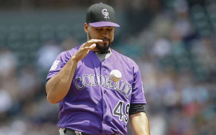 Antonio Senzatela, frustrated on Sunday. Credit: Kyle Seager, USA TODAY Sports.