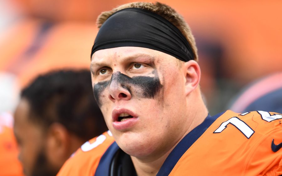 Garett Bolles. Credit: Ron Chenoy, USA TODAY Sports.