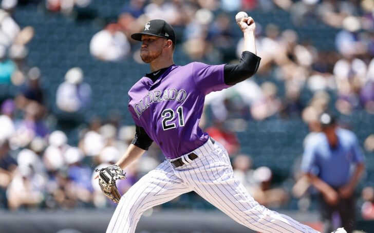 Kyle Freeland pitching. Credit: Isaiah J. Downing, USA TODAY Sports.