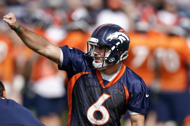 Chad Kelly in training camp. Credit: Isaiah J. Downing, USA TODAY Sports.