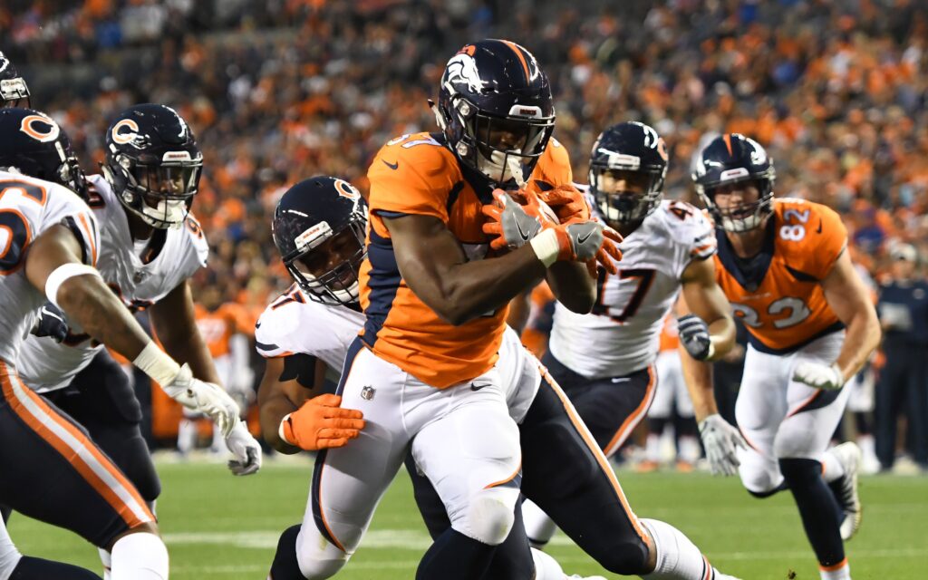 Royce Freeman. Credit: Ron Chenoy, USA TODAY Sports.