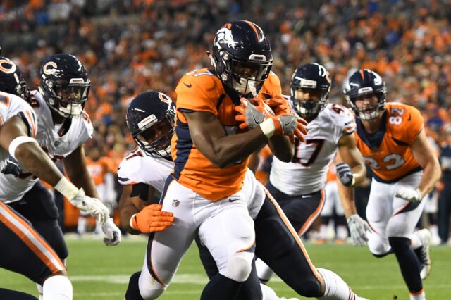 Royce Freeman. Credit: Ron Chenoy, USA TODAY Sports.