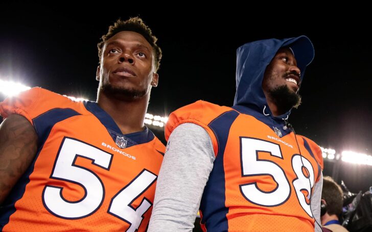 Brandon Marshall and Von Miller. Credit: Isaiah J. Downing, USA TODAY Sports.