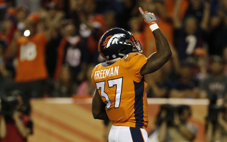 Royce Freeman touchdown. Credit: Isaiah J. Downing, USA TODAY Sports.