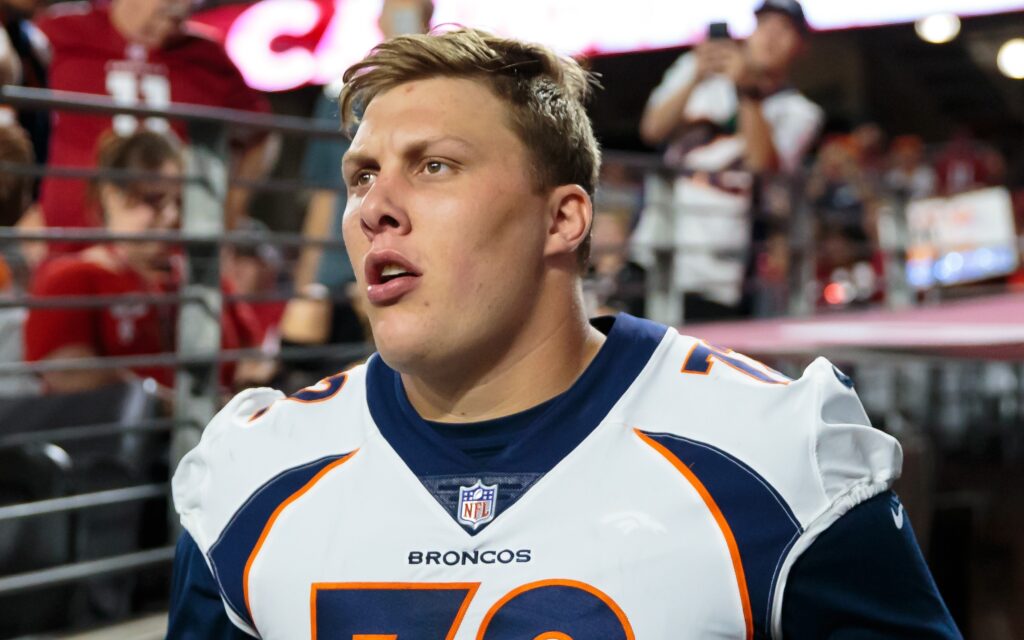 Garett Bolles. Credit: Mark J. Rebilas, USA TODAY Sports.