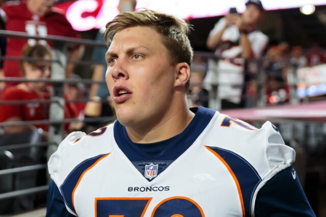 Garett Bolles. Credit: Mark J. Rebilas, USA TODAY Sports.