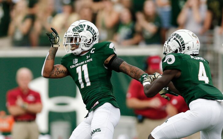 Jordan Fogal and Rashad Ajayi celebrate a play in the first quarter. Credit: Isaiah J. Downing, USA TODAY Sports.