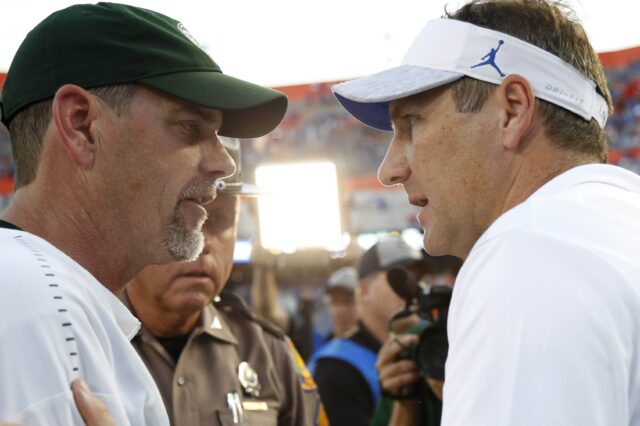 Mike Bobo after CSU's loss to Florida. Credit: Kim Klement, USA TODAY Sports.