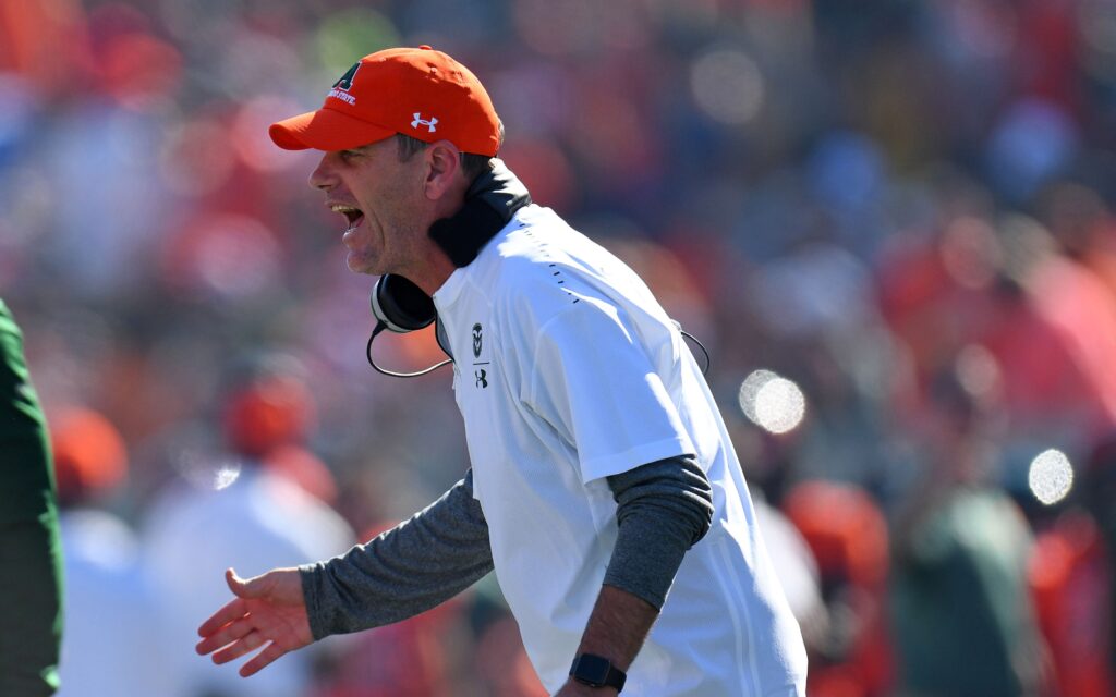 Mike Bobo. Credit: Ron Chenoy, USA TODAY Sports.