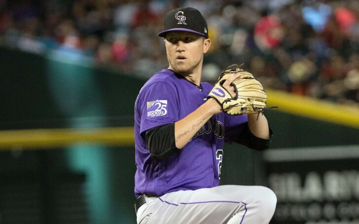 Kyle Freeland pitching. Credit: Allan Henry, USA TODAY Sports.