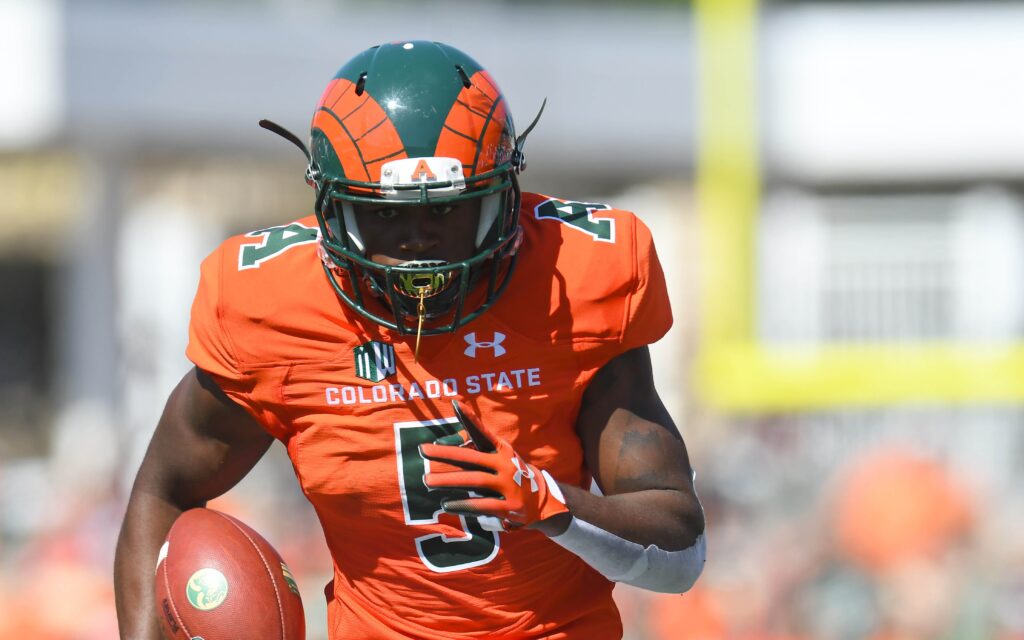 Marvin Kinsey runs. Credit: Ron Chenoy, USA TODAY Sports.