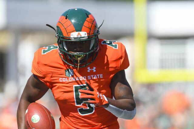 Marvin Kinsey runs. Credit: Ron Chenoy, USA TODAY Sports.