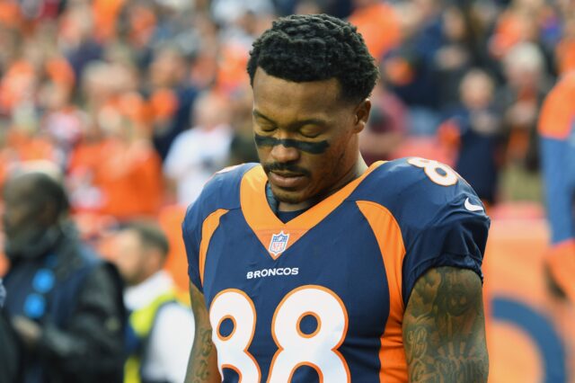 Demaryius Thomas. Credit: Ron Chenoy, USA TODAY Sports.