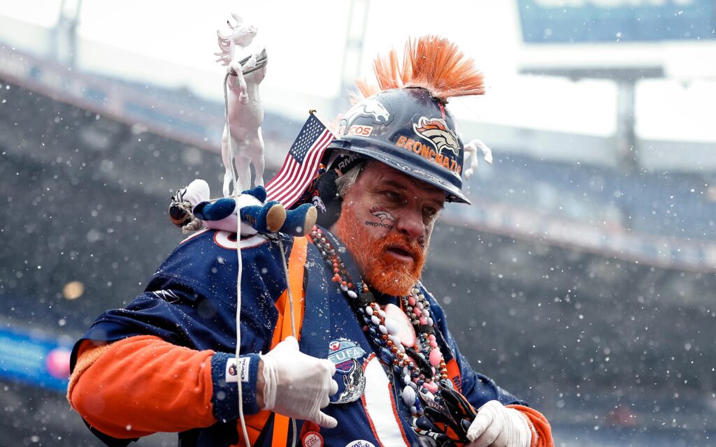 Broncos fan. Credit: Isaiah J. Downing, USA TODAY Sports.