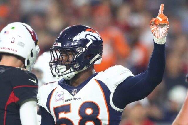 Von Miller. Credit: Mark J. Rebilas, USA TODAY Sports.