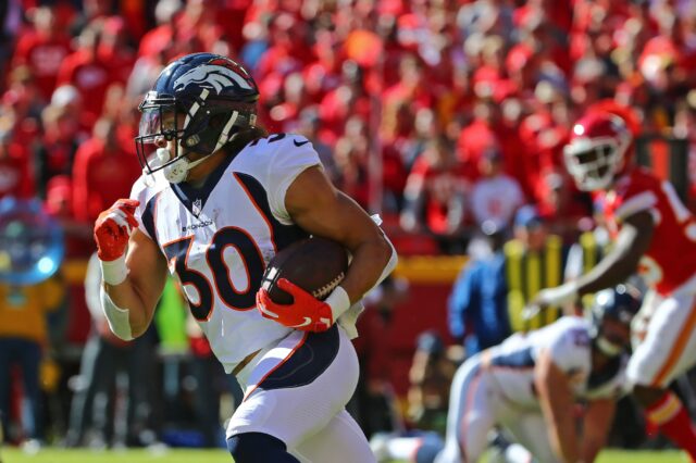 Phillip Lindsay. Credit: Jay Biggerstaff, USA TODAY Sports.