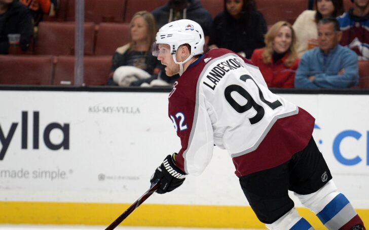 Gabriel Landeskog. Credit: Gary A. Vasquez, USA TODAY Sports.