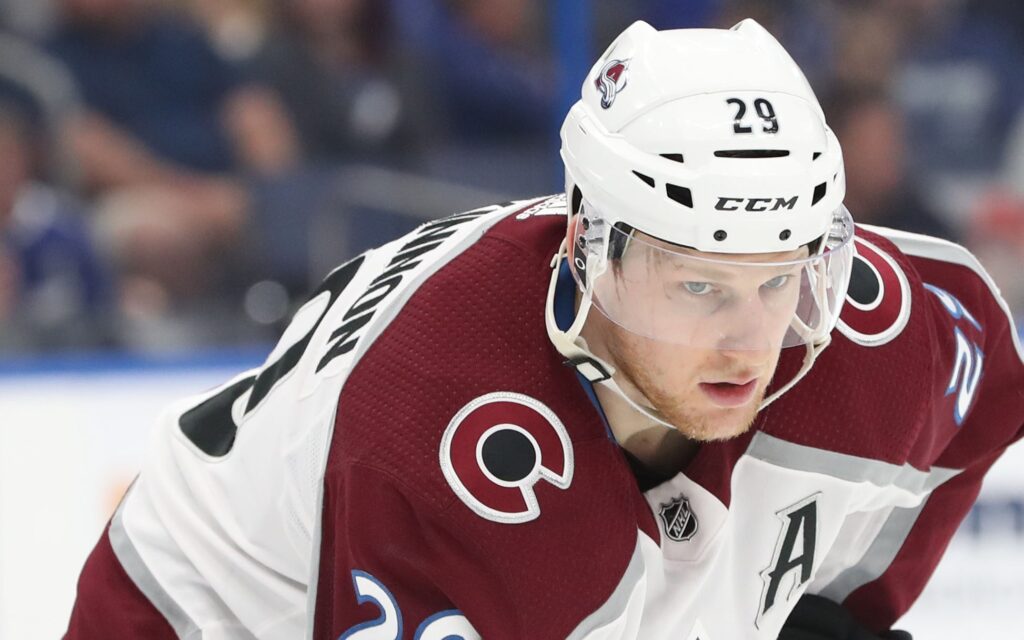 Nathan MacKinnon. Credit: Kim Klement, USA TODAY Sports.