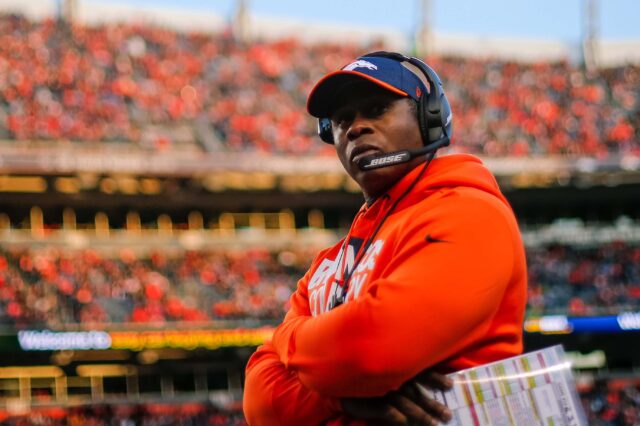 Vance Joseph in likely his final game as Broncos head coach. Credit: Isaiah J. Downing, USA TODAY Sports.