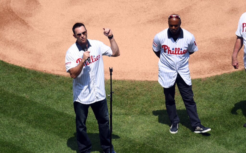 Brad Lidge in 2018. Credit: James Lang, USA TODAY Sports.