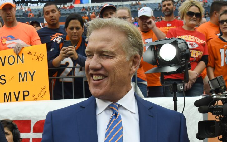 John Elway in October. Credit: Ron Chenoy, USA TODAY Sports.