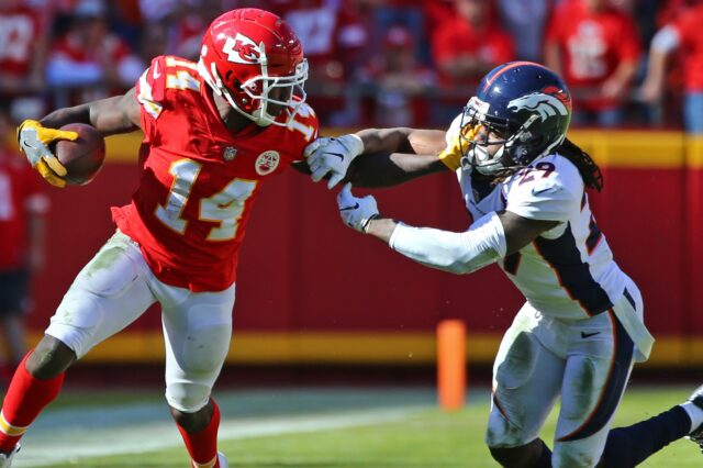 Bradley Roby misses a tackle. Credit: Jay Biggerstaff, USA TODAY Sports.