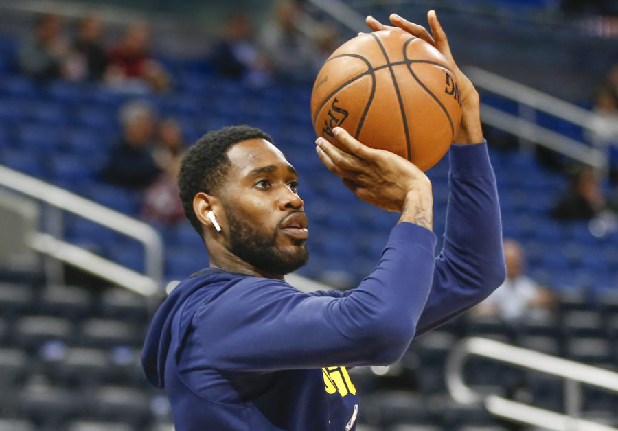 Denver Nuggets guard Will Barton (5) shoots a warmup shot before the game against the Orlando Magic at Amway Center.