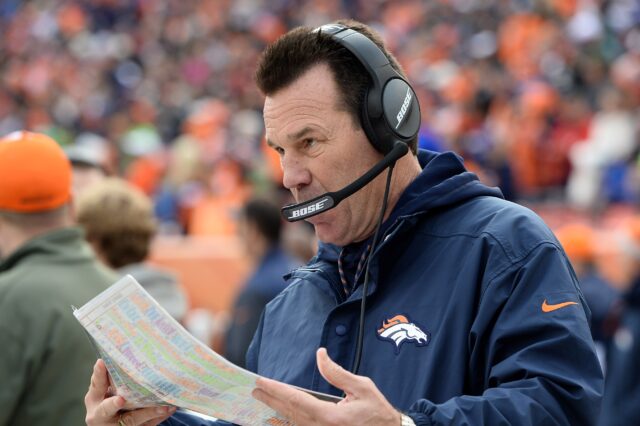 Gary Kubiak in 2016. Credit: Ron Chenoy, USA TODAY Sports.