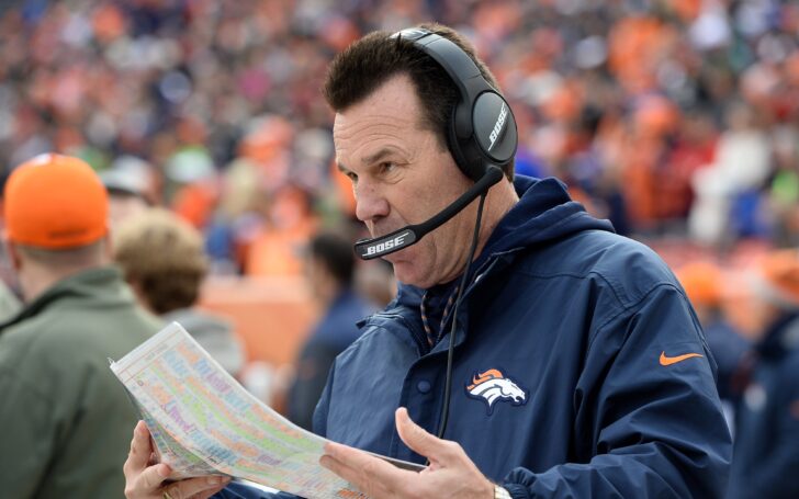 Gary Kubiak in 2016. Credit: Ron Chenoy, USA TODAY Sports.