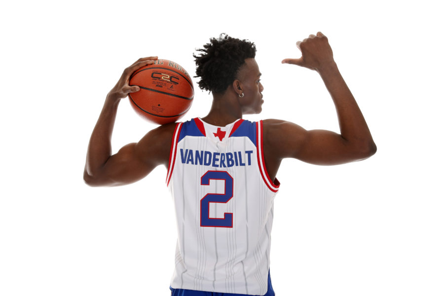 McDonalds High School All-American forward Jarred Vanderbilt (2) poses for a photo during the 2017 McDonalds All American Game Portrait Day at Chicago Marriott.