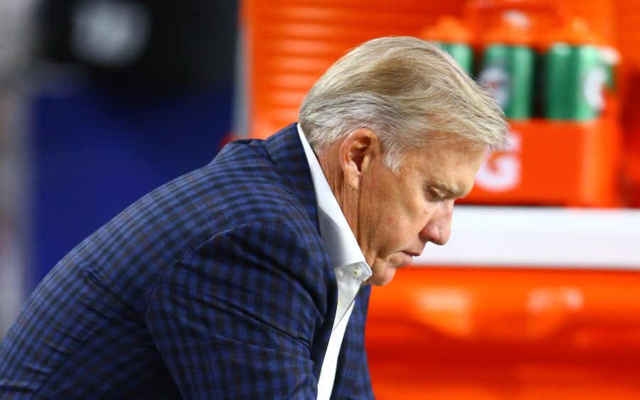 John Elway. Credit: Mark J. Rebilas, USA TODAY Sports.