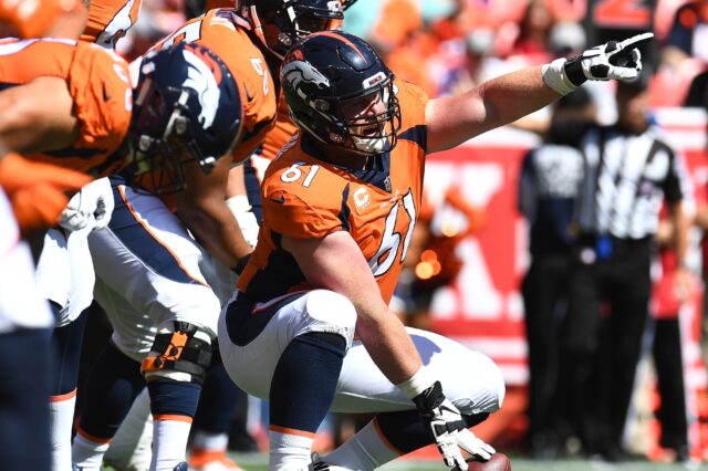 Matt Paradis. Credit: Ron Chenoy, USA TODAY Sports.