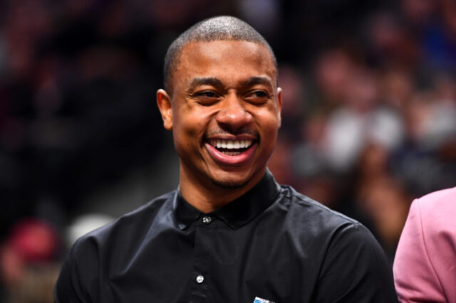 Denver Nuggets guard Isaiah Thomas (0) during the second half against the San Antonio Spurs at the Pepsi Center.