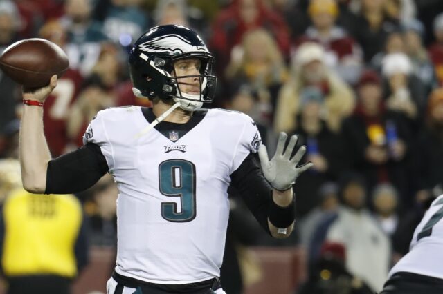 Nick Foles. Credit: Geoff Burke, USA TODAY Sports.