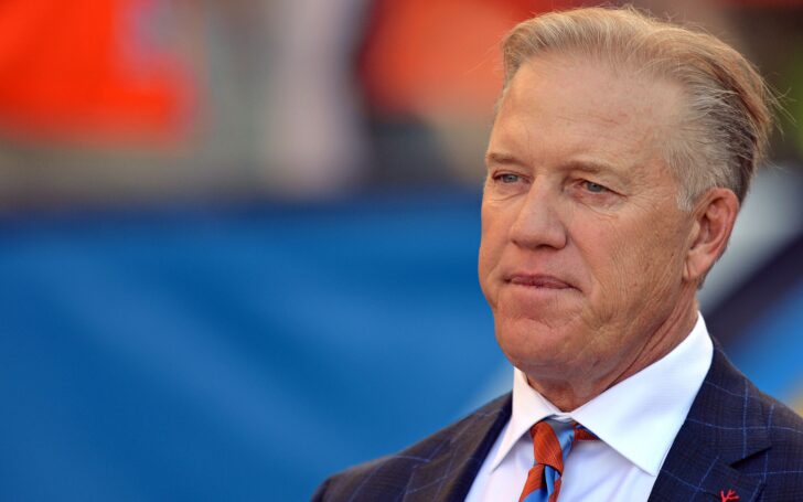 John Elway. Credit: Jake Roth, USA TODAY Sports.