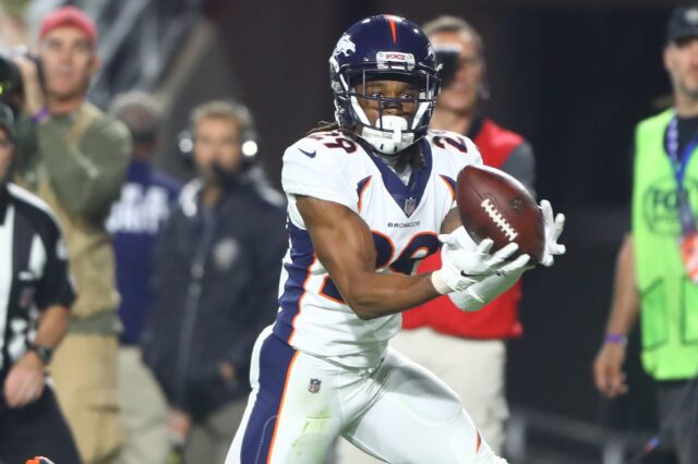 Bradley Roby interception. Credit: Mark J. Rebilas, USA Today Sports.