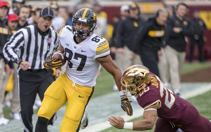 Noah Fant. Credit: Jesse Johnson, USA TODAY Sports.