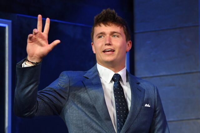 Drew Lock. Credit: Christopher Hanewinckel, USA TODAY Sports.