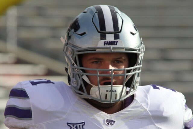 Dalton Risner. Credit: Michael C. Johnson, USA TODAY Sports.