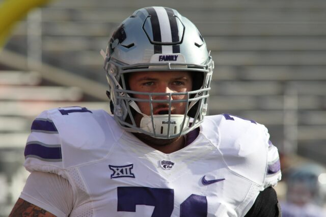 Dalton Risner. Credit: Michael C. Johnson, USA TODAY Sports.