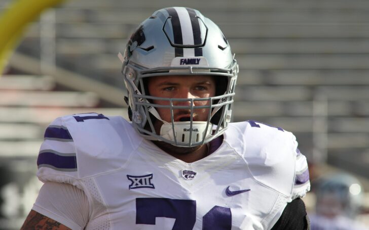 Dalton Risner. Credit: Michael C. Johnson, USA TODAY Sports.